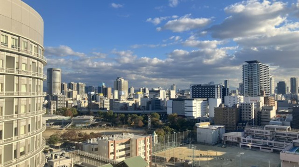【展望】 | 【物件からの展望】
北野病院研究所＆扇町公園ビュー！