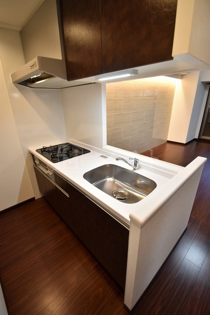 大阪市中央区材木町の賃貸マンションのキッチン