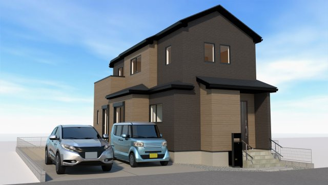 リナージュ／上益城益城町広崎第1期／４号棟の外観パース