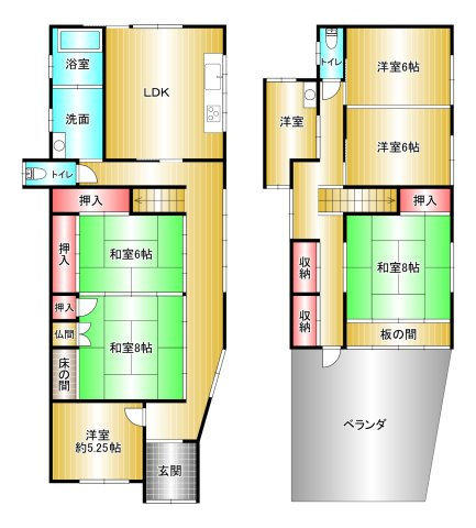 有田市宮崎町の間取り