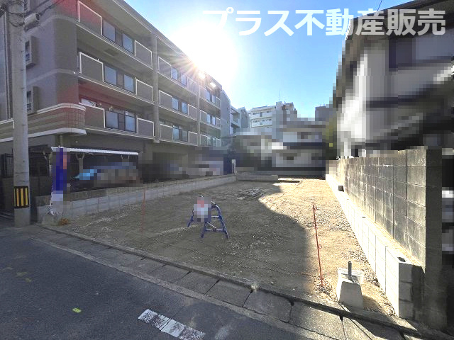 【外観】 | 福岡市西区姪浜1丁目1期　1号棟（全2棟）【仲介手数料無料・0円】 | 現地写真。プラス不動産販売なら、現場の全ての棟をまとめてご見学頂けます。