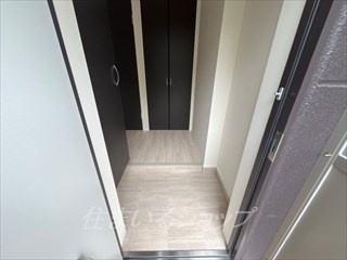 広島市安佐北区落合南３丁目のアパートの玄関