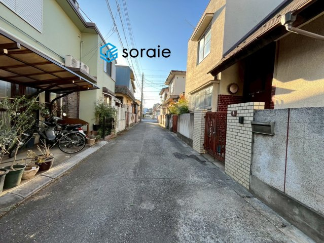 川越市宮元町　新築戸建の前面道路含む現地写真|1月25日撮影