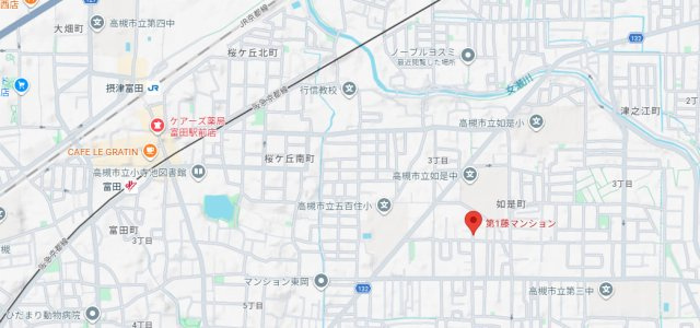第1藤マンションの地図