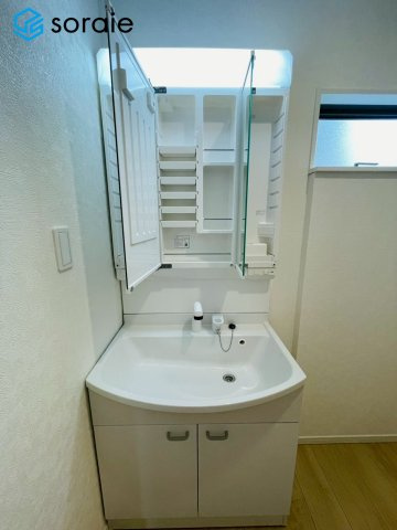 入間市東町第9　新築戸建 クレイドルガーデンの独立洗面台|4/27撮影済