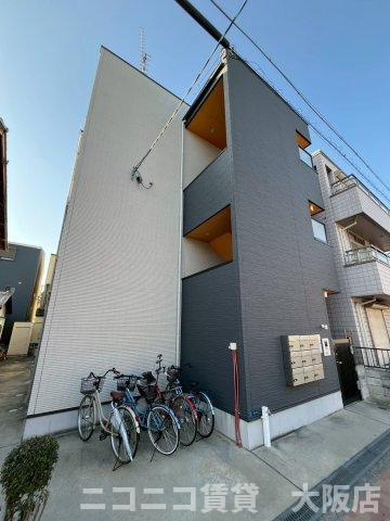 大阪市旭区新森２丁目のアパートの外観
