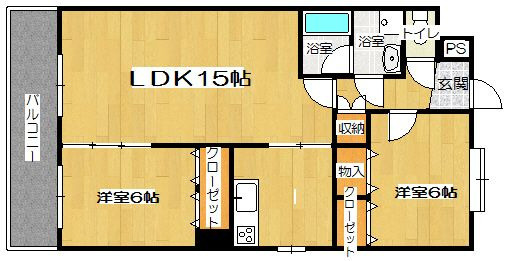 パサージュ若草2の間取り