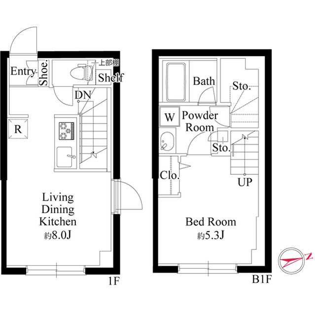 ラ・ペルラ下北沢の間取り