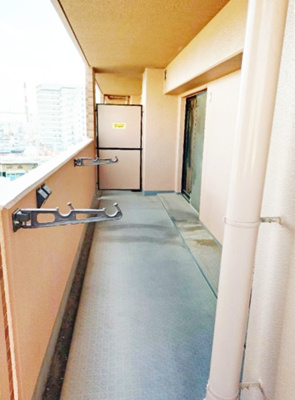 【バルコニー】 | グリーントピア21セレーノ尼崎 | 13.59平米の広々バルコニー