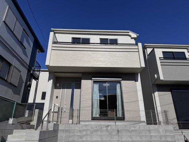 柏市豊住３丁目新築戸建の外観|1号棟外観・1月29日撮影・建物完成内覧可能です！