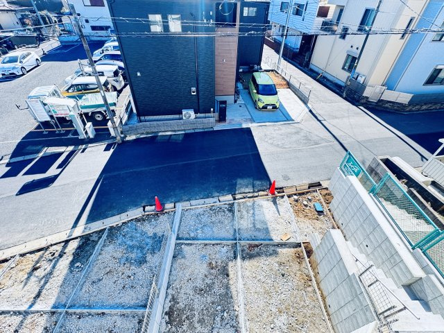 柏市豊住３丁目新築戸建の展望|バルコニーより道路側眺望・南道路で日当たり良好♪