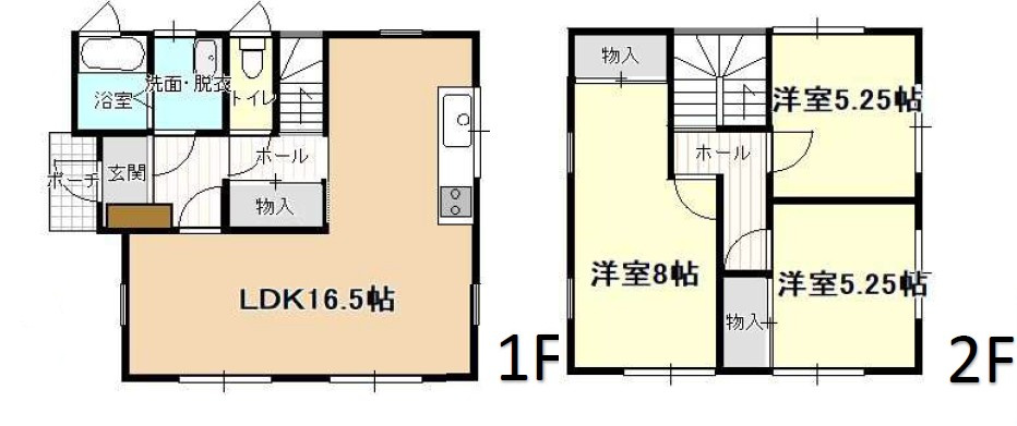 東根市神町営団一条通り【中古住宅】の間取り|間取り図