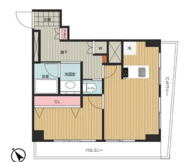 【間取り】 | ★仲介手数料無料★シャトレー五反田（新規リフォーム済み）