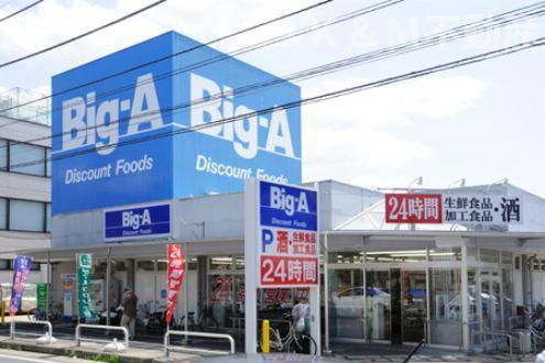 クレストガーデン柏壱番館の周辺|ビッグ・エー豊四季店まで305m 