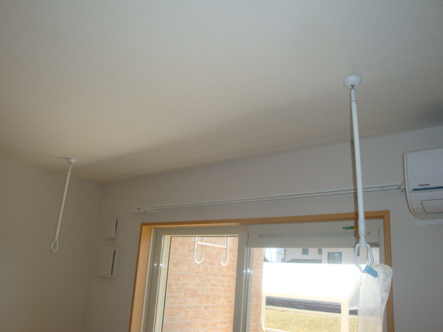 オアシスの内装|室内物干