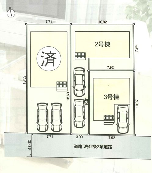小田原市永塚新築戸建て　第4-3号棟の区画図|区画図「小田原市永塚新築戸建て」