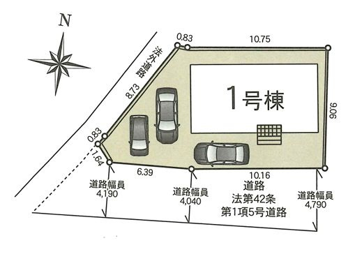 開成町円通寺新築戸建て　第5-1号棟の区画図|区画図「開成町円通寺新築戸建て　1号棟」