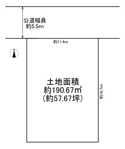 【土地図】 | 東大阪市西鴻池町1丁目　建築条件無しの売土地