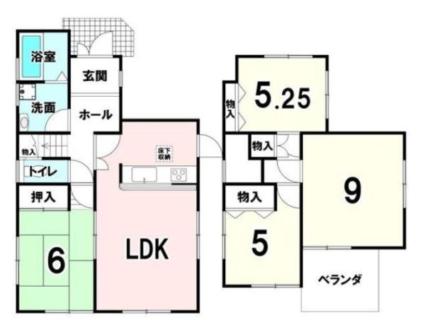 生駒郡安堵町東安堵　一戸建の間取り