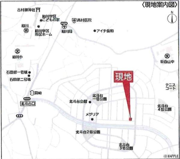 岡崎市細川町第13　全2棟・1号棟のその他|交通アクセス図です。
