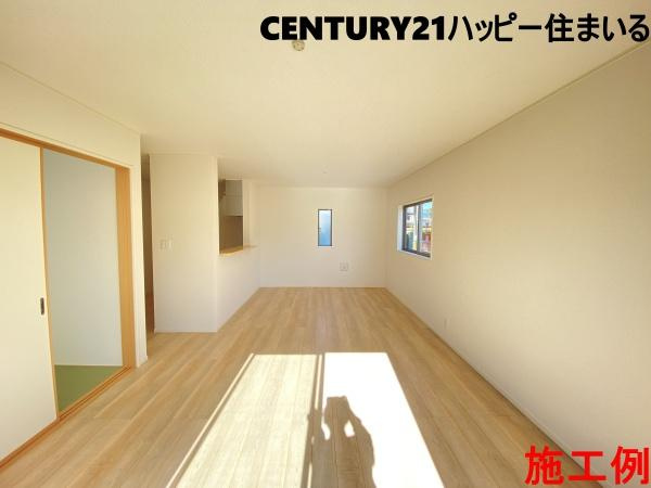 岡崎市細川町第13　全2棟・2号棟の居間・リビング|施工例