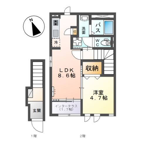 マシコットＫの間取り