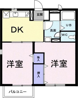 【間取り】 | サンパティークおかもとＡ