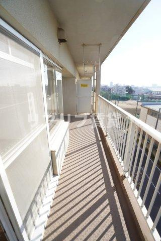 テレパレス西千葉のバルコニー