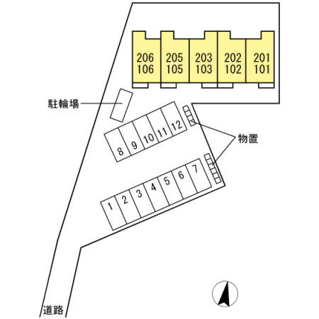 Ｄ－ｒｏｏｍ ＳＡＫＵＲＡの区画図