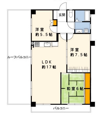 アンビエント松崎A棟の間取り