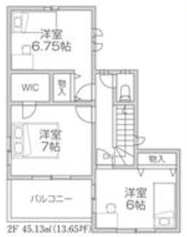 【仲介手数料無料】入間市小谷田２２期全３棟Ｃ号棟　入間の新築なら西武ハウジングの間取り