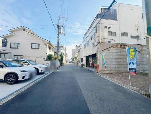 大阪市城東区今福東2丁目　土地の前面道路含む現地写真