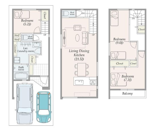大阪市城東区今福東2丁目　土地の参考プラン