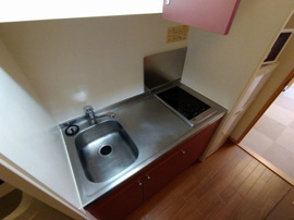シングルレバー設置　シンク広めです♪