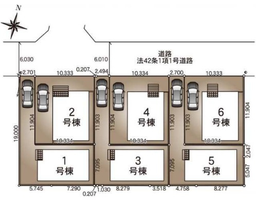 千葉市中央区蘇我3丁目第7の区画図