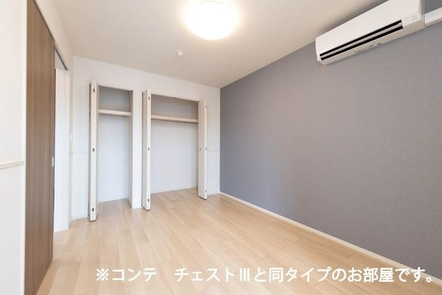 福岡市城南区南片江３丁目のアパートの寝室