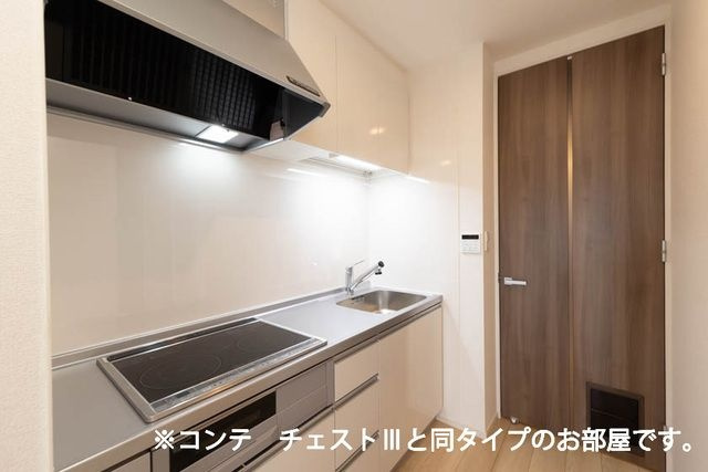 福岡市城南区南片江３丁目のアパートのキッチン