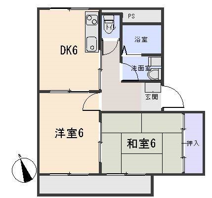 ハピネス西之坊の間取り