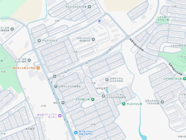 29日(土)30日(日)現地ご見学可能！　宝塚市中山五月台　限定1邸の地図