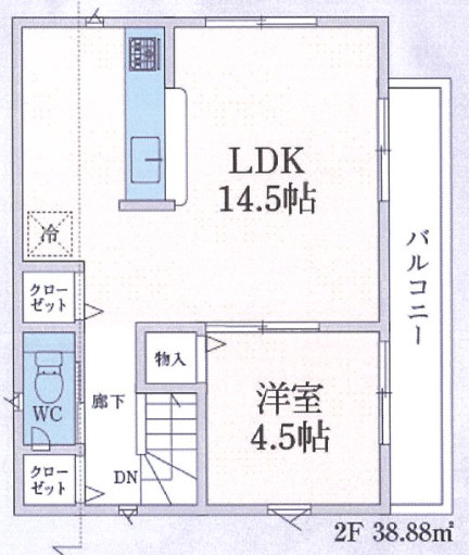 【仲介手数料無料】入間市東町第９全２棟２号棟　入間の新築住宅なら西武ハウジングの間取り