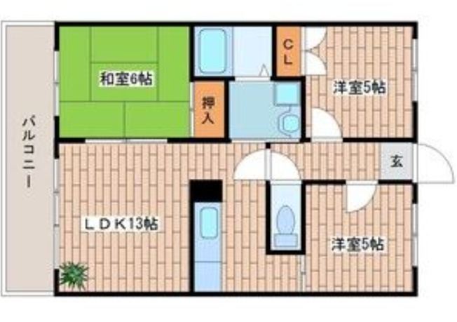 【間取り】 | 草愛マンションA
