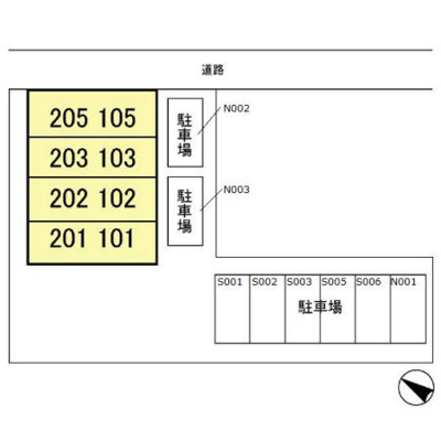 【区画図】 | ニュー篠原ハイツ
