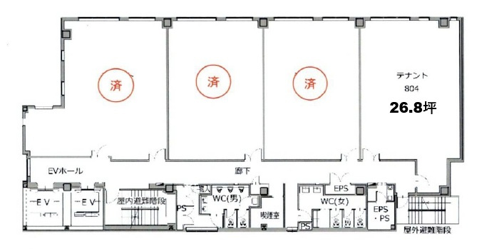 KITENA新大阪の区画図