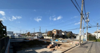 【前面道路含む現地写真】 | 府中市朝日町1丁目　全3棟　3号棟　仲介手数料無料