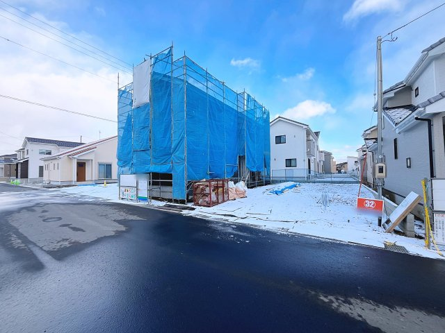 新築戸建・新築建売　西郷村小田倉字前原　小田倉小・西郷第二中の前面道路含む現地写真