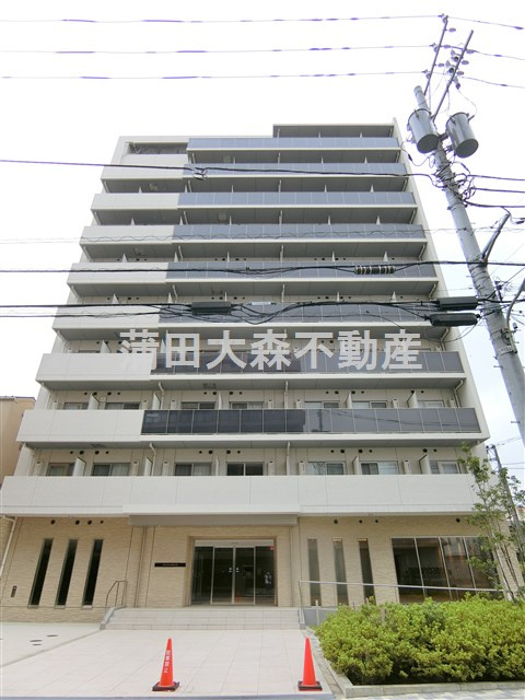 CREVISTAクレヴィスタ多摩川六郷の外観|2018年12月築　RC鉄筋コンクリート造地上10階建て1K～1LDK総戸数104戸インターネット無料ペット可高級賃貸マンション
東京都大田区西六郷4丁目　京浜急行本線六郷土手駅徒歩7分