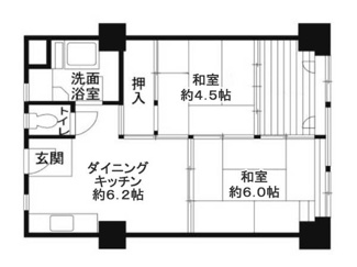 【間取り】 | ビレッジハウス城北タワー1号棟