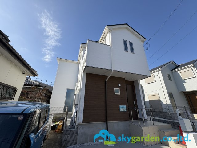 茅ヶ崎市今宿1期　新築戸建　全４棟１号棟の外観|1号棟の外はこのようになっています