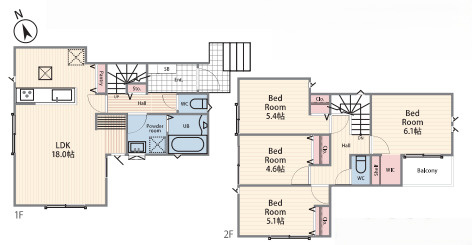 茅ヶ崎市今宿1期　新築戸建　全４棟１号棟