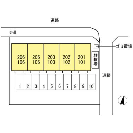 ミルキークォーツの区画図